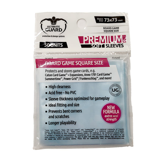 UGD Premium Sleeves Square (for 70x70mm) 50 pieces