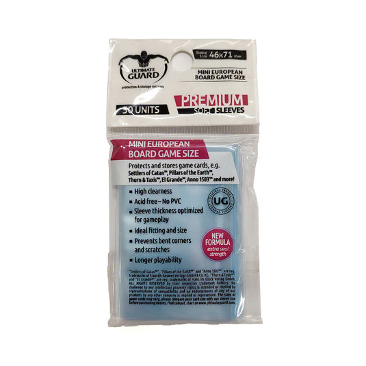 UGD Premium Sleeves Mini Euro (for 45x68mm) 50 sheets