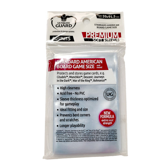 UGD Premium Sleeves Standard American (for 56x87mm) 60 sheets
