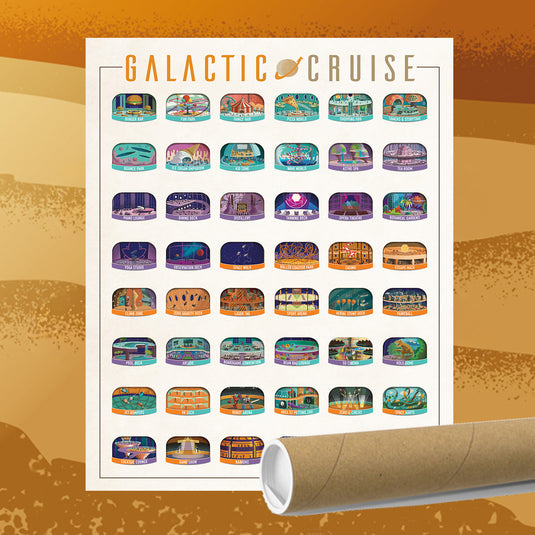 【予約商品】『ギャラクティック・クルーズ』アドオン：アートプリント：施設【英語版・他商品同梱不可】