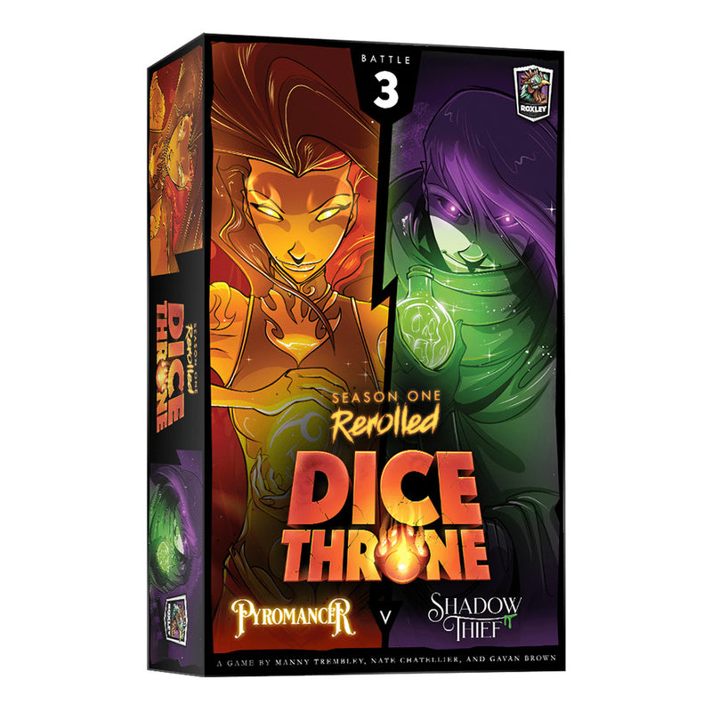 Load image into Gallery viewer, Dice Throne: Season One ReRolled – Pyromancer v. Shadow Thief
