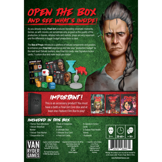 【予約商品】ファイナル・ガール《アドオン》シリーズ2：ボックス・オブ・プロップス［本クラファン商品以外同梱不可］