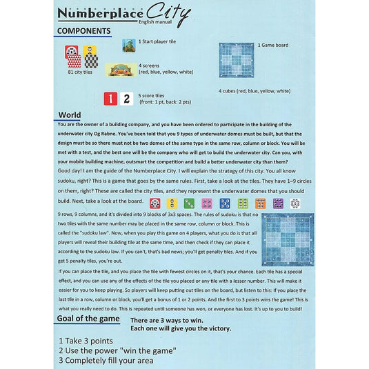 Numberplace City