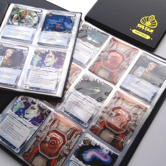 スルタン 4ポケットカードファイル（10ページ）［ブラック］