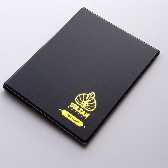 Sultan 4-Pocket Card File (10 Pages) [Black]
