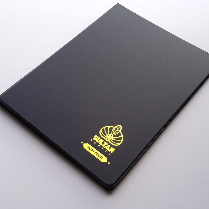 Sultan 9-Pocket Card File (10 Pages) [Black]