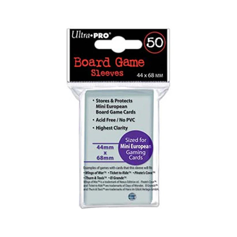 Ultra Pro Board Game Sleeves ミニヨーロピアンサイズ (44x68mm用